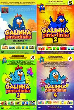 Capa Galinha Pintadinha 1, 2, 3 e 4 - Todos os Filmes